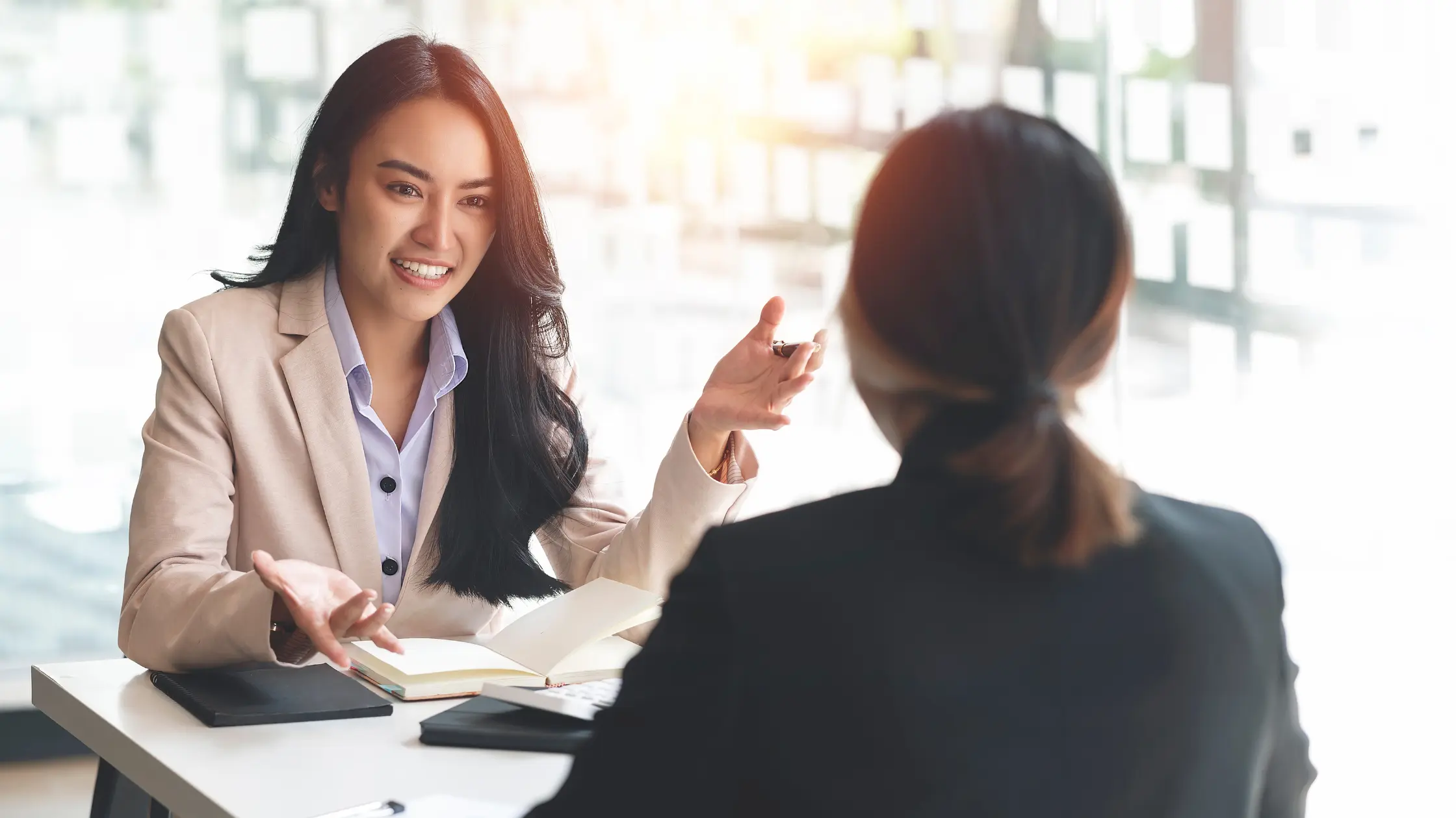 staff-client-talking