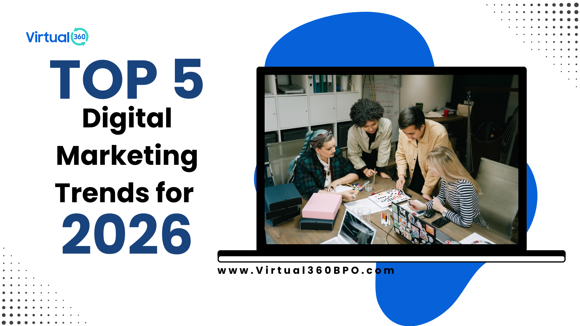 V360 article cover for Top 5 Digital Marketing Trends for 2026